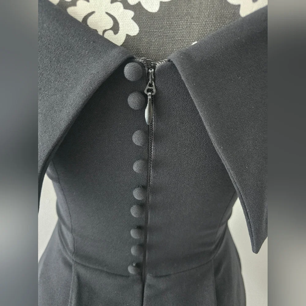 Nadine Merabi Harper Black Mini Dress Size XS - Picture 7 of 16